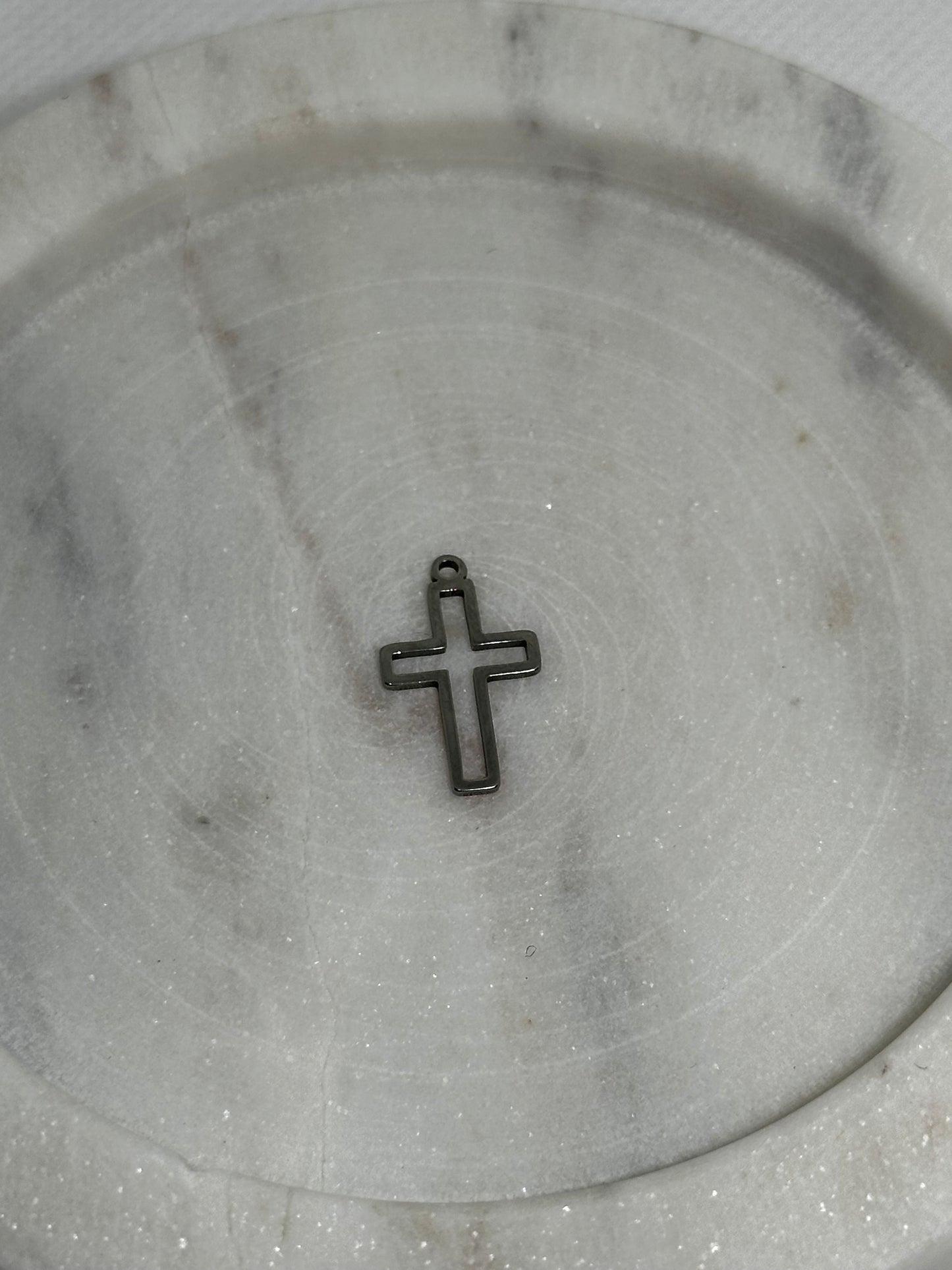 Hollow Cross Charm