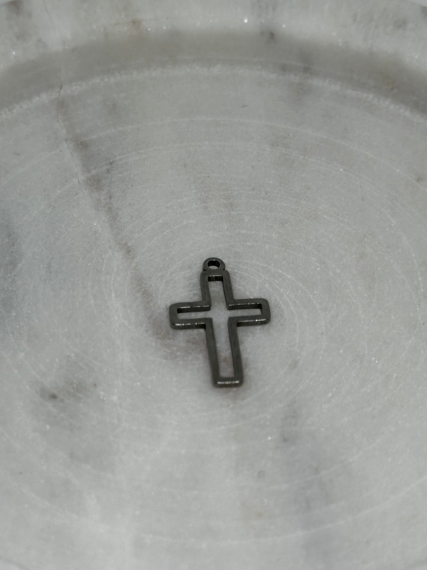 Hollow Cross Charm