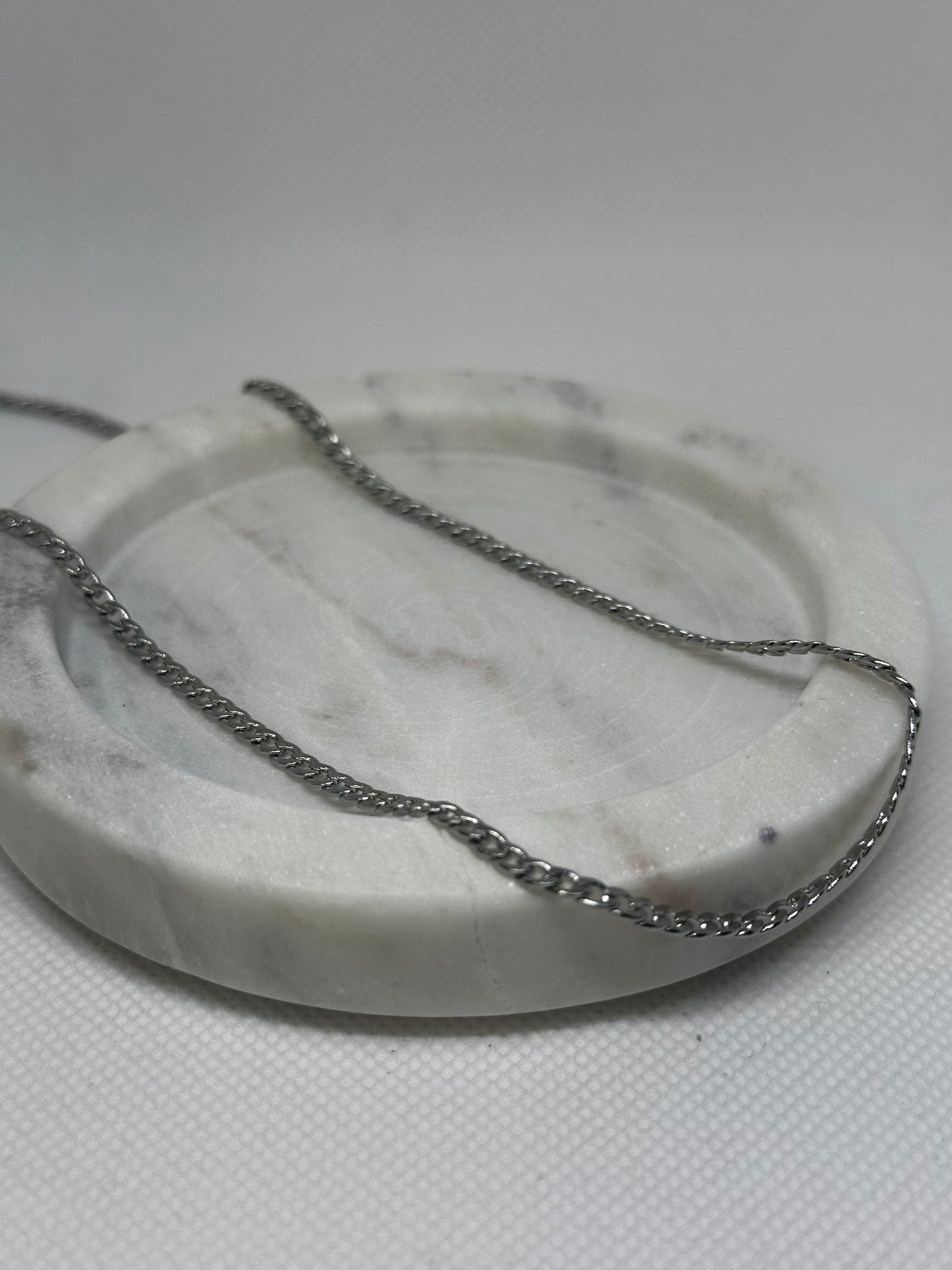 Silver Flat Miami Cuban Chain